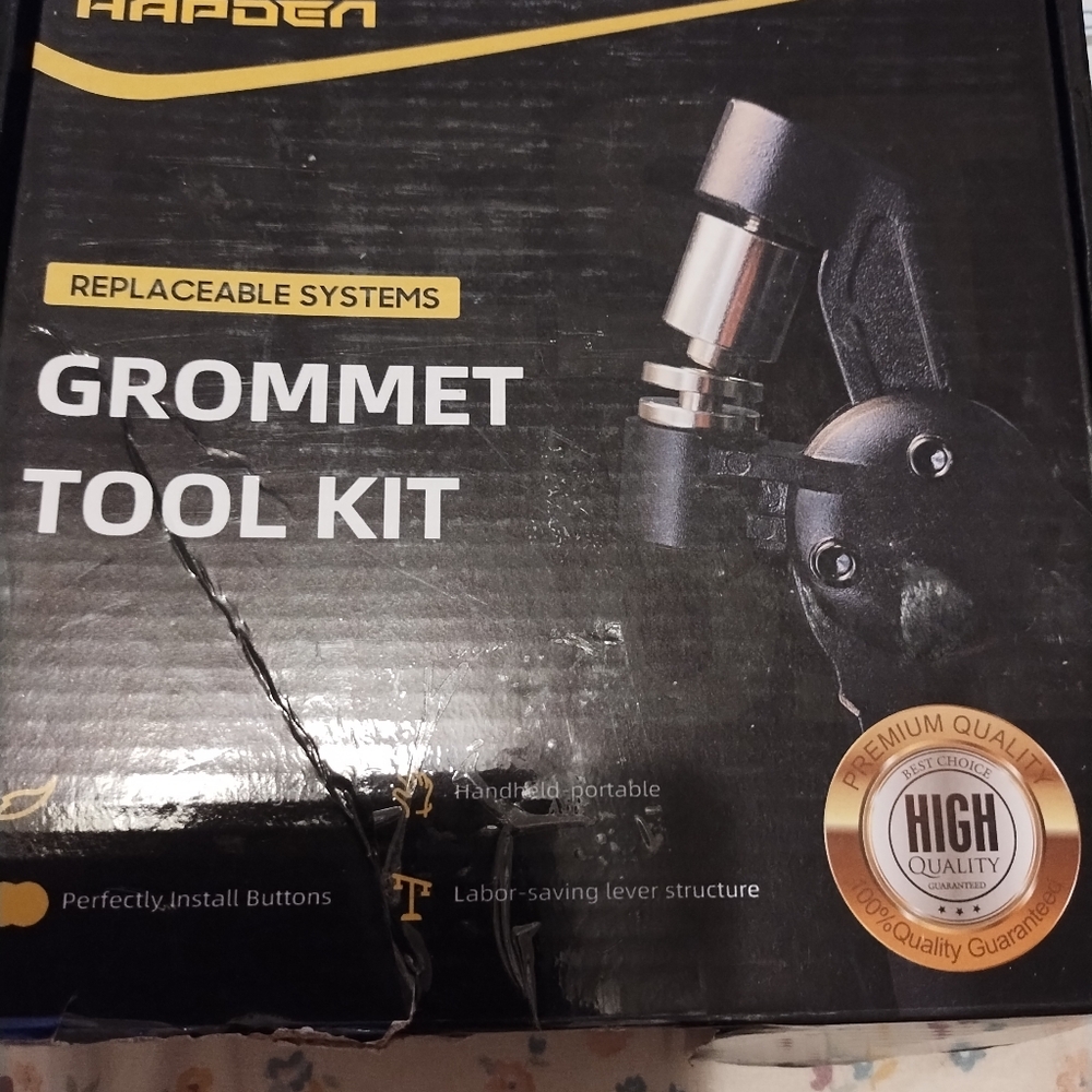 Grommet tool kit complete